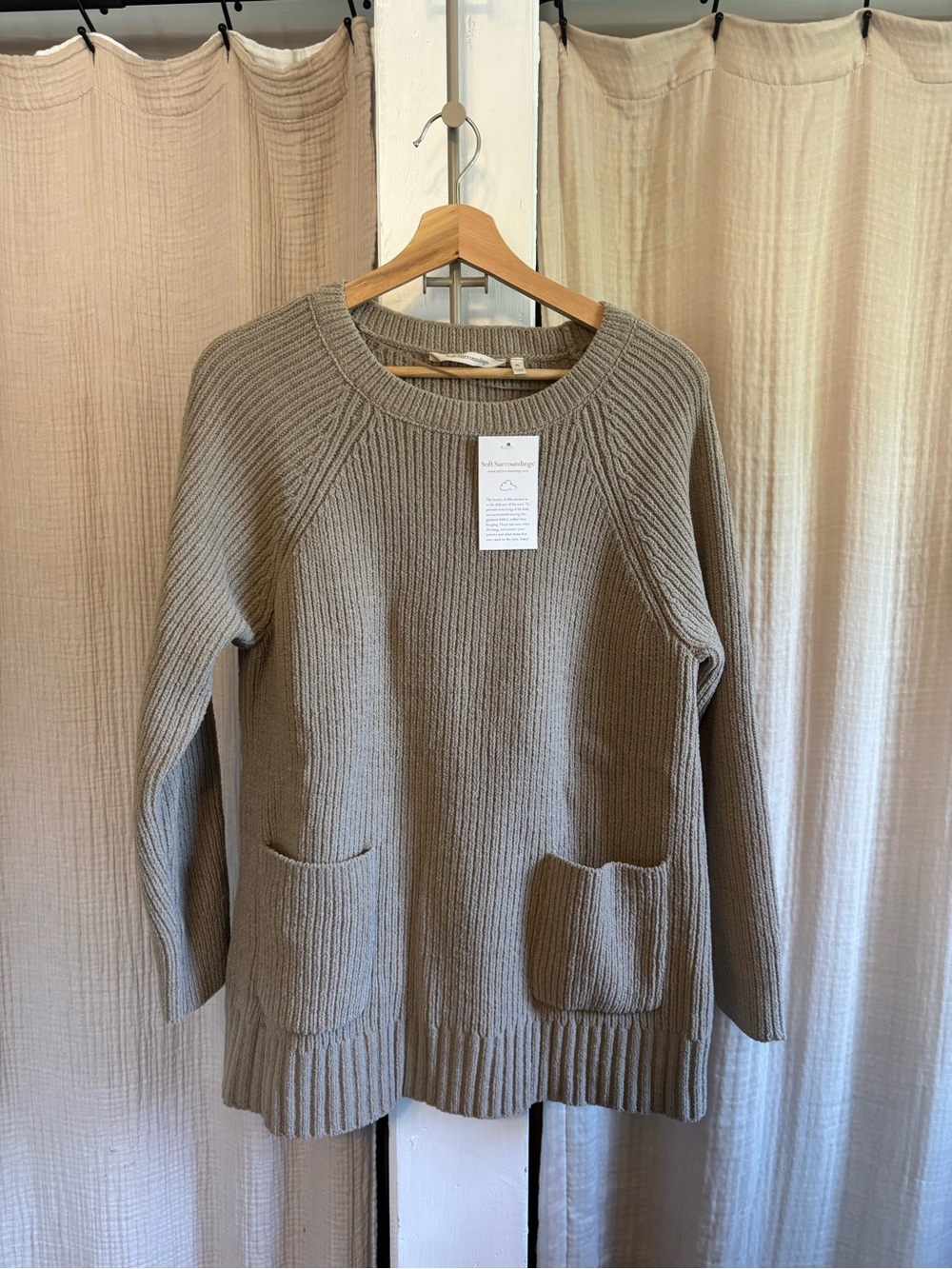 NWT Soft Surroundings Chenille Sweater- large petite